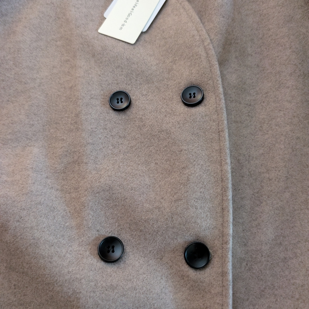 Commense Gray Pea Coat - Picture 3 of 5